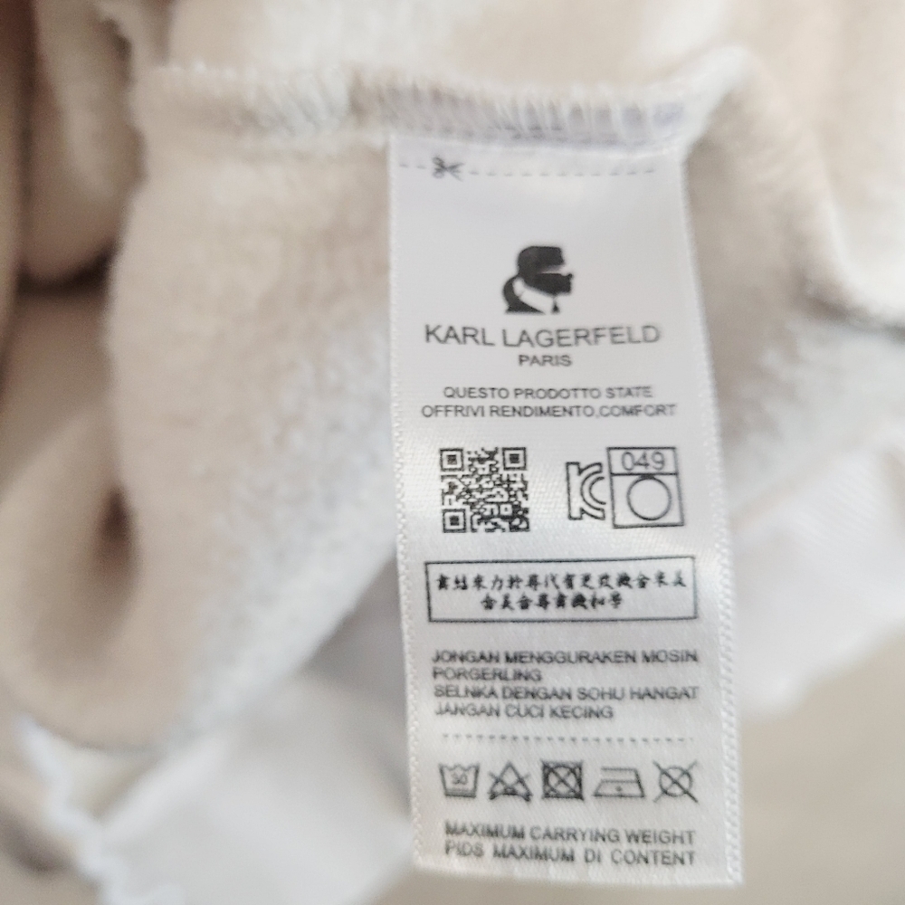 Karl Lagerfeld Graphic White PulloverHoodie - Picture 10 of 10